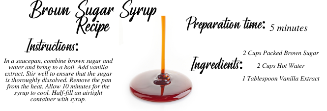 Recipe and highlights for Homemade Brown Sugar Syrup