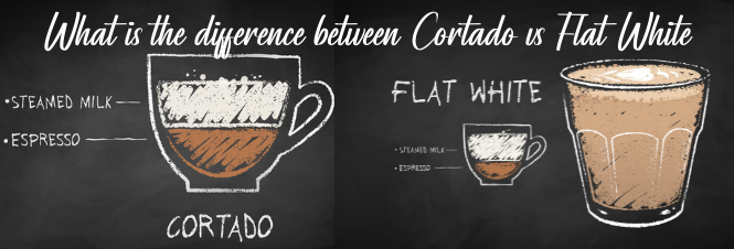 What is the difference between Cortado vs Flat White