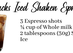 Starbucks Iced Shaken Espresso Recipe