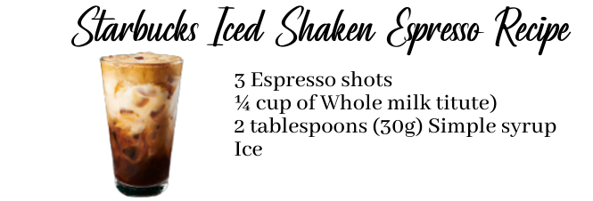 Starbucks Iced Shaken Espresso Recipe